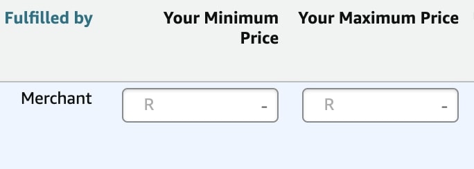 Sync pricing into the minimum and maximum price parameters for Automate Pricing